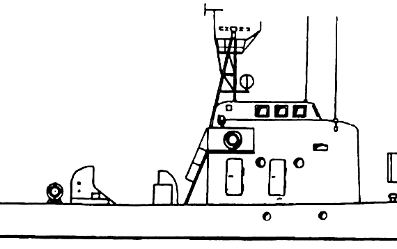 Корабль NMS VS-42 [Shanghai II class Patrol Boat] - чертежи, габариты, рисунки